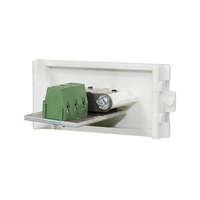 Module de plaque murale intelligente 48x24mm sans vis pour prise casque 3,5 mm et télécommunications, blanc