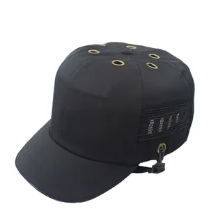 หมวกกันน็อคแบบแข็งนิรภัยมาตรฐาน CE EN812 ABS แบบอุตสาหกรรมหมวกกันกระแทกแบบเบสบอลระบายอากาศได้สินค้าใหม่