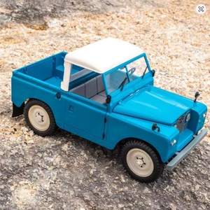 Voiture RC tout-terrain 1/12 Land Rover Série II 2.4G Électrique 4x4 à vitesse variable, jouet de simulation RTR avec chargeur métallique - Product Image 6