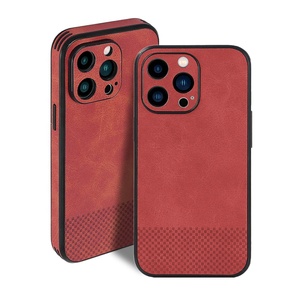 Étui de téléphone portable de luxe pour affaires, housse de téléphone en cuir pour iPhone XR X 11 12 13 14, étuis en cuir pour téléphone portable - Product Image 3
