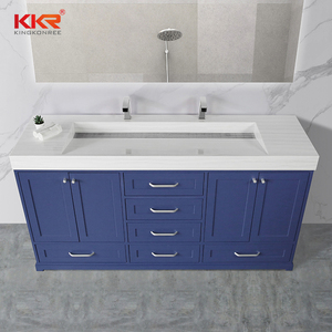 <span class=keywords><strong>Meuble</strong></span>-lavabo de salle de bain autoportant de taille et de couleur personnalisable <span class=keywords><strong>Meuble</strong></span>-lavabo <span class=keywords><strong>double</strong></span> en bois de luxe pour salle de bain - Product Image 1