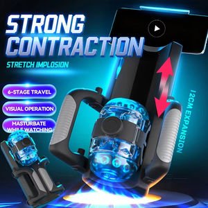 Masturbateur Automatique à Poignée, Télescopique à <span class=keywords><strong>6</strong></span> Segments à Points Fixes, Coupe de Masturbation à Déclenchement Unique pour Hommes, Jouet Sexuel d'Entraînement Masculin - Product Image 1