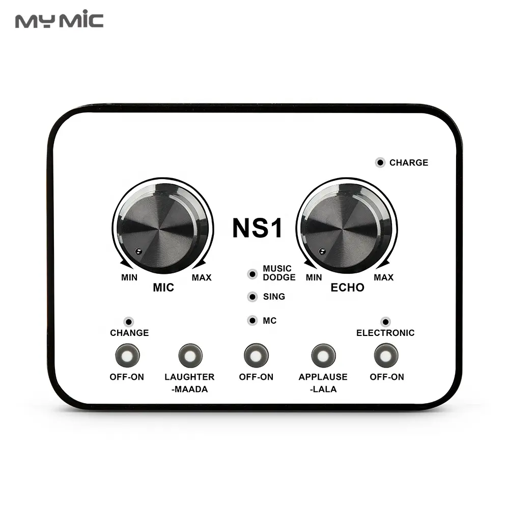 Новая модель MY MIC NS1professional studio Внешняя usb звуковая карта с микрофоном и разъемом для наушников для прямой трансляции