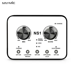 שלי מיקרופון חדש דגם NS1professional סטודיו חיצוני usb כרטיס קול עם מיקרופון אוזניות יציאת עבור הזרמה Podcasting