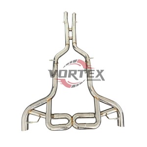 Vortex SS304 Stainless Straight Through Exhaust Pipe For Benz AMG GT GTS Direct Bolt-On Racing Mid Pipe <b>Kit</b> - Product Image 2