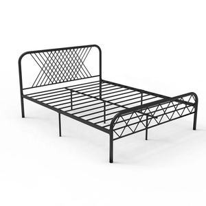 Модная металлическая кровать, мебель из кованого железа, металлическая кровать, дизайн для отеля, спальни, квартиры, лофт - Product Image 1