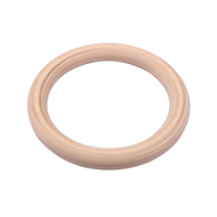 Anneaux de gymnastique en bois personnalisables avec logo, réglage rapide, sangles numérotées de 5 m (16,5 pi) et 32 mm (1,25 po)