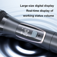 Système de microphone sans fil 4 canaux True Diversity, portée 200 m, récepteur métallique professionnel pour scène avec sortie XLR indépendante