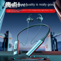 Casque Sportif Rambotech V5.4 à Porter autour du Cou, Indicateur LED, Batterie Longue Durée, Étanche IPX4, Micro Sans Fil, Faible Latence, Bouton