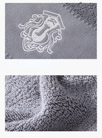FF3888 Luxe Broderie Logo Blanc Hôtel Serviette Personnalisé Maison Salle De Bains 100% Coton Visage Main Serviette De Bain
