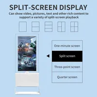 Señalización Digital Interactiva Transparente y Pantalla Digital Portátil Plegable para Exhibición en Tiendas Minoristas