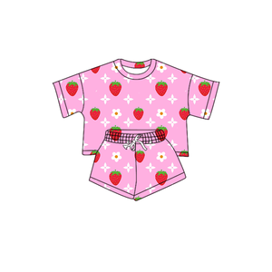 Set Estivo per Bambini Personalizzato, Pantaloncini in Bambù e Top Comodo per Bambine, Completo a Maniche Corte - Product Image 2