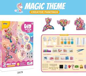 Yeni yaratıcı komik DIY kiti el yapımı kristal tutkal boyalar sihirli kids 'kendi yapma Pastel yaratıcılık kiti eğitici oyuncak - Product Image 5