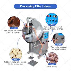 Máquina para Recubrir con Caramelo y Azúcar, para Palomitas de Maíz, Chocolates Pequeños, Dragees y Frutos Secos - Product Image 5
