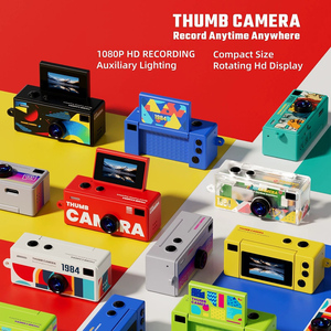 <span class=keywords><strong>Mini</strong></span> appareil photo numérique avec écran LCD rabattable de 0,97 pouces, 1080P 130 °   <span class=keywords><strong>Mini</strong></span> caméra numérique rétro grand angle à clipser sur clé USB - Product Image 2