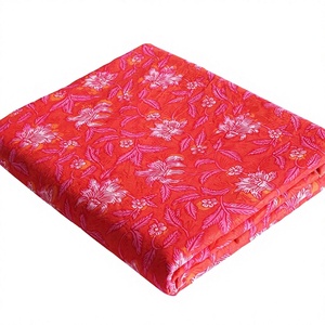 Tela estampada hecha a mano para vestido, tejido ligero y transpirable, venta al por mayor, fábrica India - Product Image 1