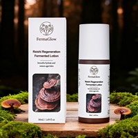 Crème hydratante apaisante pour le visage à base de champignons Reishi fermentés, de Ganoderma, de bêta-glucane, antioxydante, pour soutenir la barrière cutanée