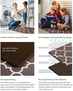 <span class=keywords><strong>Tapis</strong></span> de <span class=keywords><strong>cuisine</strong></span> en Pvc souple Anti-fatigue, 1 pièce, étanche, Design imprimé personnalisé, vente directe depuis <span class=keywords><strong>Amazon</strong></span> - Product Image 6