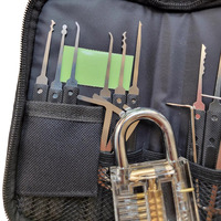 Fournitures de serrurier, kit universel de crochetage de serrures avec cadenas d'entraînement transparent