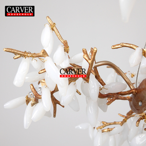 Роскошная французская вилла гостиная мраморная ветка Люстра Арт Свадебный центр латунные декоративные светильники - Product Image 4