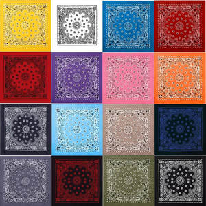 Vente en gros d'usine, foulards carrés en soie et coton personnalisés, bandanas avec logo personnalisé, design personnalisé - Product Image 3