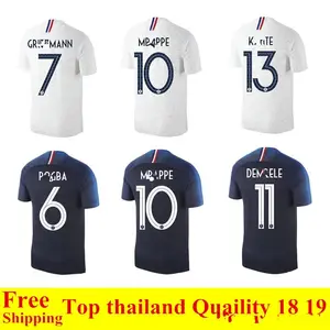 Camisetas de fútbol nacional de 2018 equipo de calidad superior de Tailandia Francia FÚTBOL Camisetas Lillo