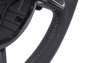 Nouveau Volant en Cuir Perforé Complet <span class=keywords><strong>S</strong></span> <span class=keywords><strong>Line</strong></span> pour <span class=keywords><strong>Audi</strong></span> A4 A5 A7 B8 A6 C7 2015 - Product Image 6