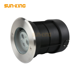 Lámpara subterránea ajustable para exteriores, luz redonda <span class=keywords><strong>de</strong></span> 3W, 9W, 18W y 24W, impermeable, IP67, RGB, color azul - Product Image 3