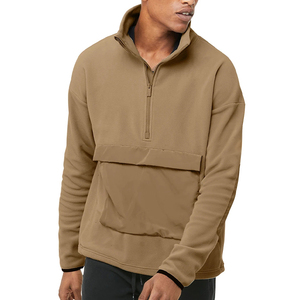 ZM-805 Polar <strong>Fleece</strong> Pullover 1/2 Zip Pullover <strong>Mens</strong> Winter Warm <strong>Jumper</strong> and Ripstop Pockets - Product Image 6