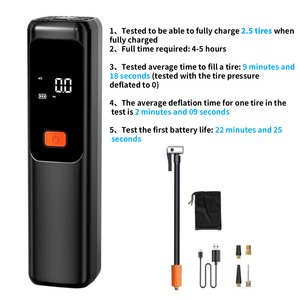 Rechargeable Numérique <span class=keywords><strong>Automatique</strong></span> Mini Smart Vélo Vélo Voiture Sans Fil Gonfleur de Pneu Compresseur d'Air Pompes Électriques - Product Image 4
