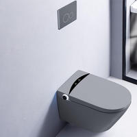Cuvette de toilette électrique intelligente en céramique murale de haute qualité, une pièce, salle de bain automatique, suspension murale, toilettes intelligentes