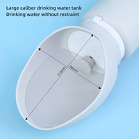 Bouteille d'eau pliable portable en silicone de 550 ml pour chien, conforme aux normes FDA, pour l'extérieur, distributeur d'eau pour animaux de compagnie, gamelles et mangeoires pour chiens