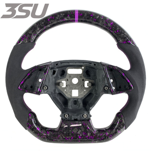 Volant de direction pour Chevrolet Camaro <span class=keywords><strong>2015</strong></span>+ C7, design haut de gamme, violet, forgé, volant de direction personnalisé pour voiture - Product Image 1