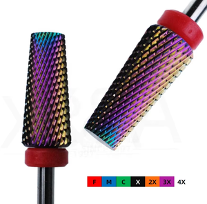 Đầu mài móng bằng cacbua vonfram 6 trong <span class=keywords><strong>1</strong></span> nhiều màu sắc, dùng tốt cho chăm sóc móng, đóng gói trong hộp nhựa, dùng được với máy mài móng. - Product Image 3