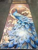 Panneau mural en feuille de marbre PVC brillant, écologique, imperméable, ignifuge, revêtement décoratif