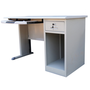 Meuble de bureau moderne à piédestal unique Modulat acier et bois bureau d'ordinateur fer bureau debout en bois pour usage domestique - Product Image 5