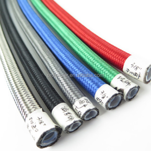 R14 AN4 AN6 AN8 AN10 AN12 Универсальный PTFE высокой температуры SS304 Усиленный провод плетеный гоночный тормозной шланг - Product Image 6