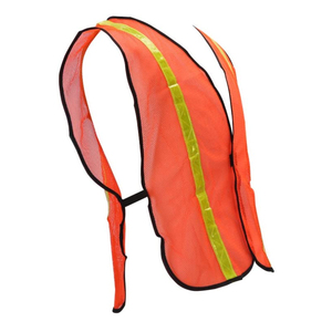 CITICITY Chaleco de Alta Visibilidad al por Mayor para Construcción y Trabajo al Aire Libre, Talla Ajustable, Naranja, con Malla y Cintura Elástica - Product Image 6