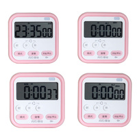 Jam Alarm Digital multifungsi, Timer hitung mundur elektronik 24 jam Alarm ganda untuk rumah perjalanan dapur plastik tahan lama untuk