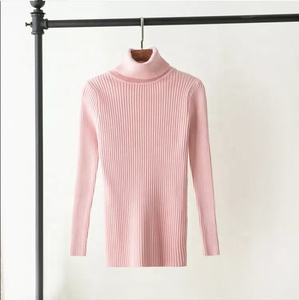 Nuovo 2024 Vendita all'Ingrosso Abbigliamento Donna con Logo Personalizzato Maglieria Pullover a Collo Alto Maglione a Maniche Lunghe Abiti da Donna Maglione Lavorato a <span class=keywords><strong>Maglia</strong></span> - Product Image 4