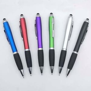 ปากกาสไตลัสหน้าจอสัมผัส 2-in-1 พร้อมปากกาลูกลื่น สำหรับโทรศัพท์และแท็บเล็ต ปากกาลูกลื่นพลาสติกพิมพ์โลโก้ได้ เหมาะสำหรับของขวัญต้อนรับ - Product Image 2