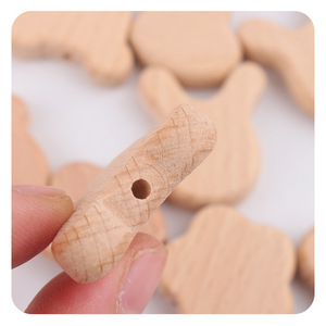 <span class=keywords><strong>Perles</strong></span> en <span class=keywords><strong>bois</strong></span> de hêtre bio Xiximi, formes adorables : lapin, fleur, cœur, étoile – Accessoires DIY pour jouets de dentition et attaches-sucettes - Product Image 5