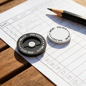 Meilleures ventes, qualité supérieure d'usine : Breloques gaufrées, jetons de poker métalliques personnalisés, marqueurs de balle de golf pour logo - Product Image 5