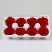 Eeuwige Leven Vierkante Bloemen Geschenkdoos Onsterfelijke Roos Gedroogde Kunstmatige Ge conserveerde Bloemen Bloemhoofd Valentijnsdag Afstuderen