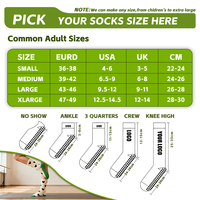 Chaussettes de yoga antidérapantes de haute qualité avec logo personnalisé, unisexes, à revers, en maille respirante, pour le pilates, usage quotidien