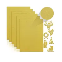 Papel de Cardstock con purpurina dorada, papel brillante Premium para álbum de recortes, proyectos de bricolaje