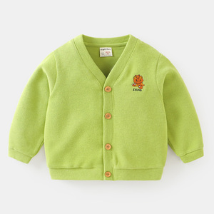 Manteau simple boutonnage en coton pour garçons, collection printemps-automne, prix de gros - Product Image 3