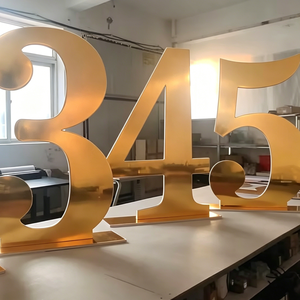 Custom Mirror Gold Acrylic Numbers Letters Large <b>Backdrop</b> Decor for Weddings <b>Parties</b> Events - Product Image 3