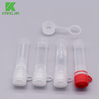 Tube cryogénique en PP de 2 ml pour la cryopréservation d'échantillons d'ADN/ARN, kits PCR avec bouchon à vis transparent