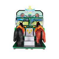 Jeu d'arcade d'intérieur pour enfants et adultes, jeu de course de chevaux à deux joueurs, divertissement de compétition de course de chevaux simulée.